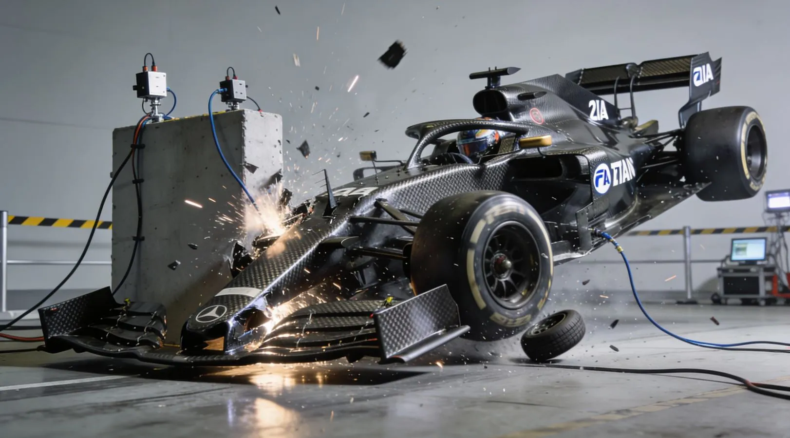 Краш-тесты FIA: как проверяют болиды F1