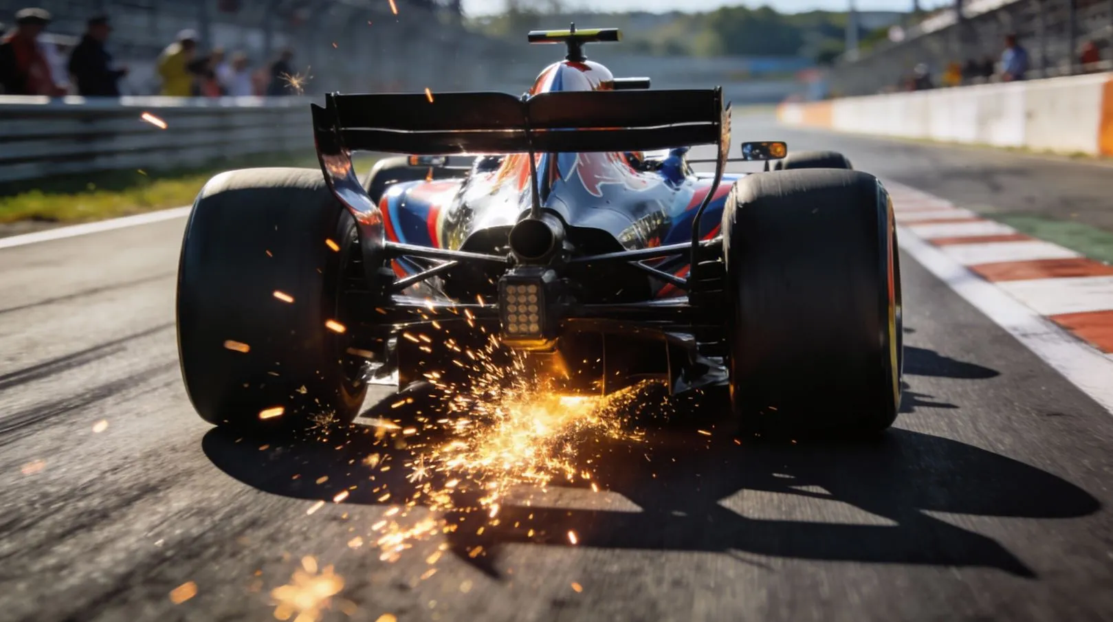 Почему болиды F1 искрят: причины и опасно ли это