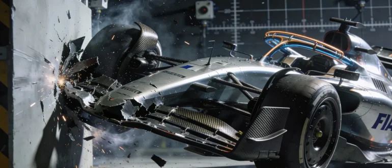 Краш-тесты FIA: как проверяют болиды F1 перед сезоном